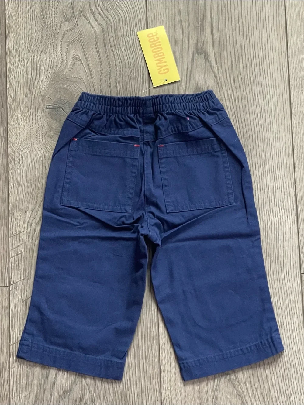 NWT Gymboree Colorful Village Moose Embroidered 6-12m Baby Navy Knee Pants